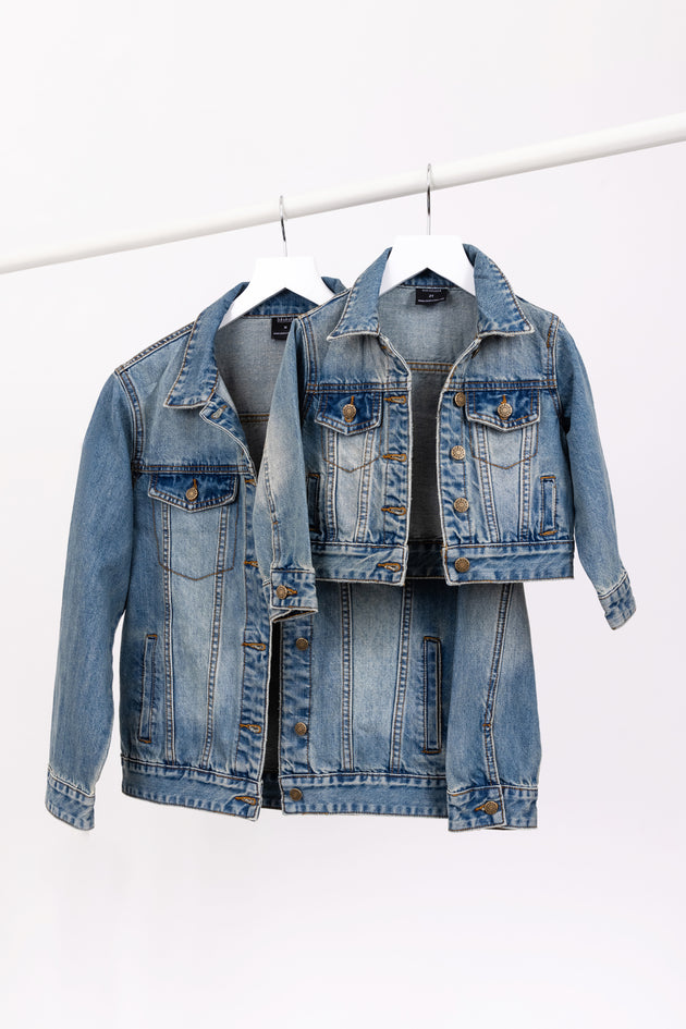 Shop Online Girls Blue Solid Full-Sleeve Denim Jacket at ₹999